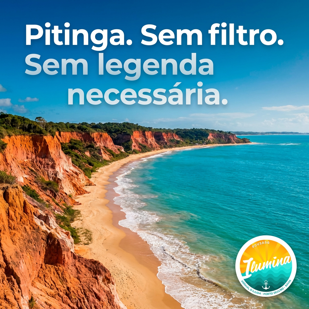 Praia da Pitinga Arraial dAjuda vista panoramica
